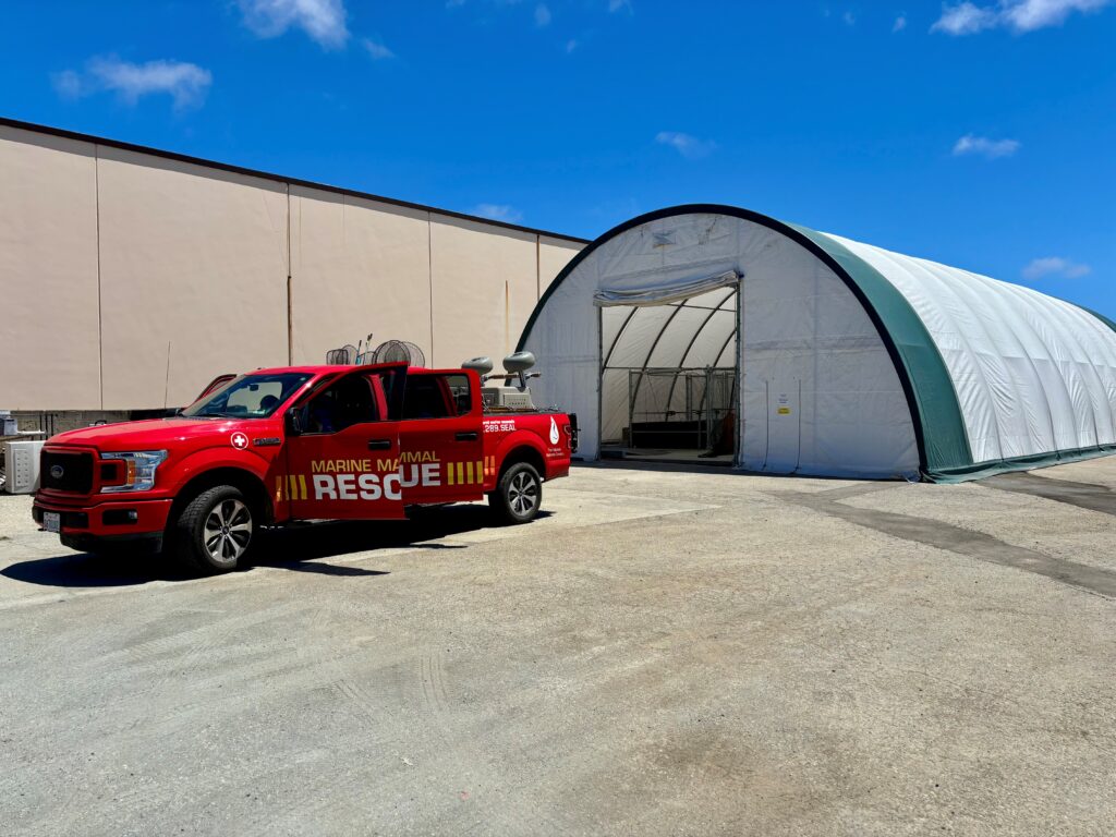 MBO Pen Area and Response Truck Castroville July 2025 Photo by Giancarlo Rulli © The Marine Mammal Center